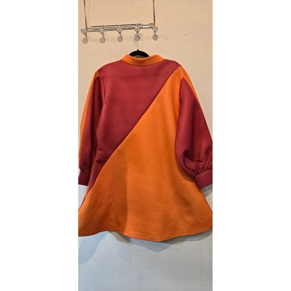 XPlus Costume Shirt Dress Orange and Pink
